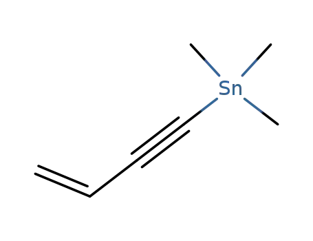 Molecular Structure of 74862-50-3 (Trimethyl-<buten-(3)-in-(1)-yl>-stannan)