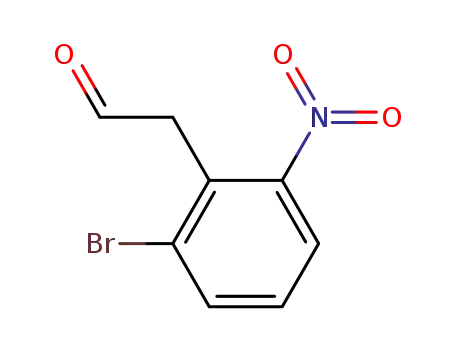 Molecular Structure of 85355-50-6 ((2-Bromo-6-nitro-phenyl)-acetaldehyde)