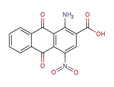1-amino-4-nitro-9,10-dioxoanthracene-2-carboxylic acid cas no. 2058-02-8 98%
