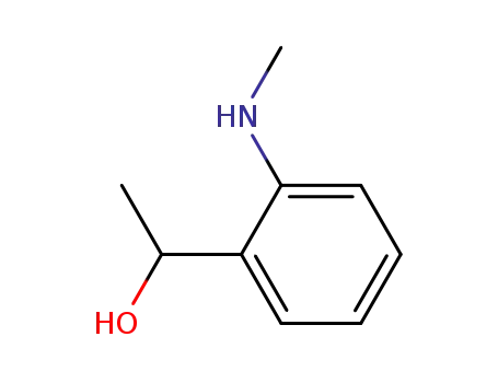 Molecular Structure of 125681-81-4 (α-methyl-2-(methylamino)benzenemethanol)