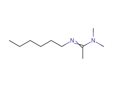 Molecular Structure of 125033-89-8 (N'-hexyl-N,N-dimethylacetimidamide)