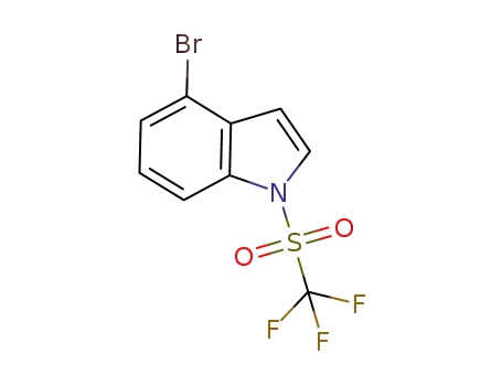 Molecular Structure of 1180007-97-9 (4-bromo-1-(trifluoromethylsulfonyl)indole)