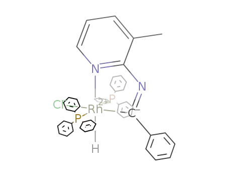 [RhHCl(2-benzylideneamino-3-methylpyridine<sup>(1-)</sup>)(PPh<sub>3</sub>)2]