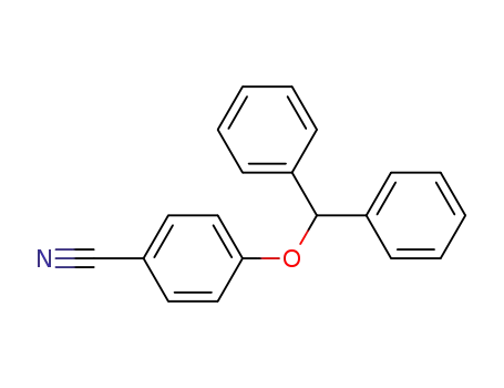 Molecular Structure of 116664-92-7 (Benzonitrile, 4-(diphenylmethoxy)-)