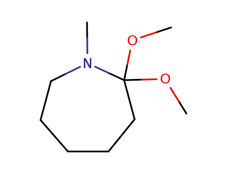 Molecular Structure of 39650-81-2 (2,2-dimethoxy-1-methylhexahydroazepine)