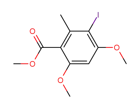 Benzoic acid, 3-iodo-4,6-dimethoxy-2-methyl-, methyl ester