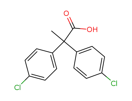 Molecular Structure of 100865-80-3 (2,2-bis(4-chlorophenyl)propanoic acid)