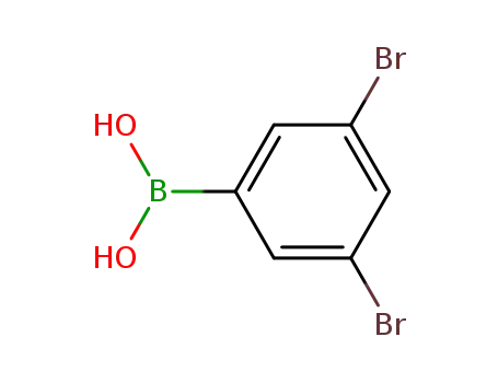 Molecular Structure of 117695-55-3 (3,5-DIBROMOBENZENEBORONIC ACID)