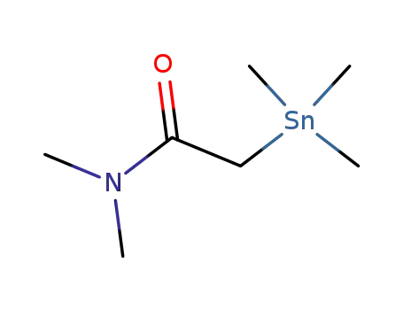 Molecular Structure of 997-36-4 (N,N-Dimethylacetamidohomotrimethylstannan)