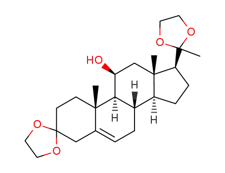 (8S,9S,10S,11S,13S,14S,17S)-10,13-dimethyl-17-(2-methyl-1,3-dioxolan-2-yl)hexadecahydrospiro[cyclopenta[a]phenanthrene-3,2′-[1,3]dioxolan]-11-ol