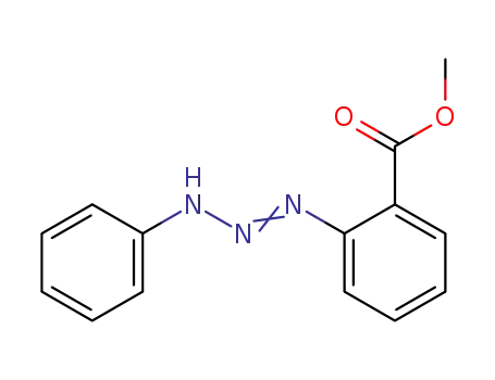 Molecular Structure of 110490-31-8 (Benzoic acid, 2-(3-phenyl-1-triazenyl)-, methyl ester)