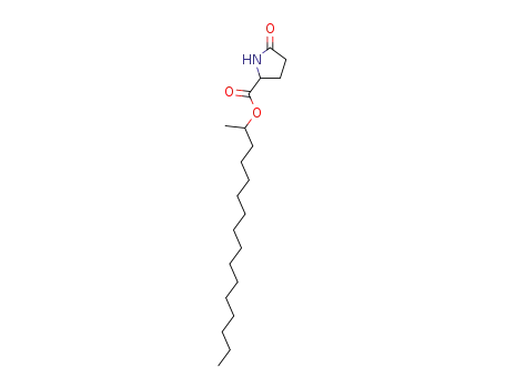 Molecular Structure of 37673-29-3 (1-methylpentadecyl 5-oxo-L-prolinate)