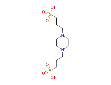 Molecular Structure of 5625-56-9 (1,4-Piperazinedipropanesulfonic acid)
