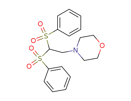 Molecular Structure of 85523-51-9 (4-(2,2-Bis-benzenesulfonyl-ethyl)-morpholine)