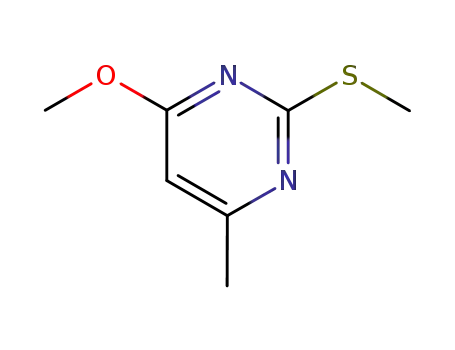 Molecular Structure of 55749-33-2 (4-Methoxy-6-methyl-2-(methylthio)pyrimidine)