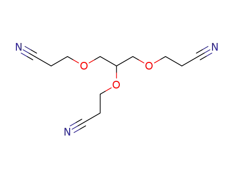 Molecular Structure of 2465-93-2 (1,2,3-TRIS(2-CYANOETHOXY)PROPANE)