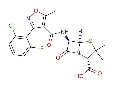 Molecular Structure of 5250-39-5 (Flucloxacillin)