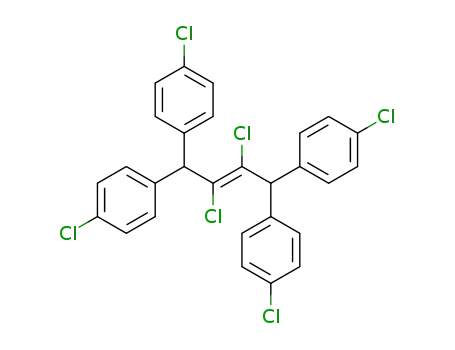 Molecular Structure of 36954-67-3 ((E)-1,1,4,4-tetrakis(4-chlorophenyl)-2,3-dichloro-2-butene)