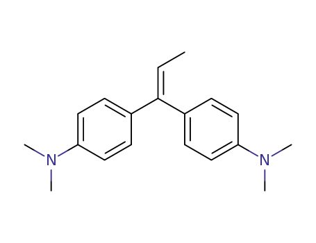 Molecular Structure of 6332-03-2 (Benzenamine,4,4'-(1-propenylidene)bis[N,N-dimethyl-)