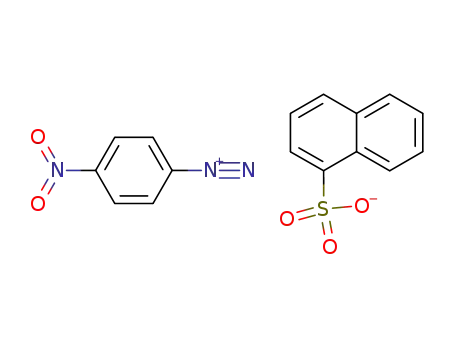 4-nitro-benzenediazonium; naphthalene-1-sulfonate