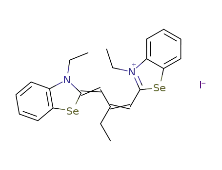 Molecular Structure of 909-64-8 (3-ethyl-2-[2-[(3-ethyl-3H-benzoselenazol-2-ylidene)methyl]but-1-enyl]benzoselenazolium iodide)