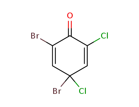 2,4-dibromo-4,6-dichloro-cyclohexa-2,5-dienone