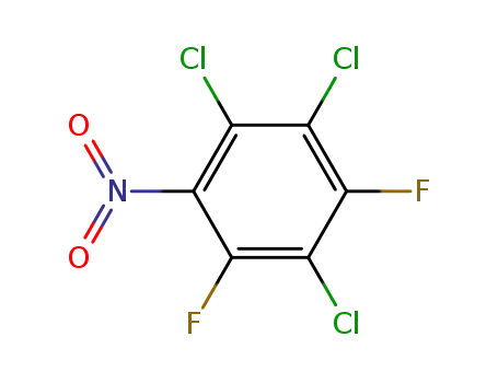 Molecular Structure of 136272-33-8 (1,2,4-trichloro-3,5-difluoronitrobenzene)
