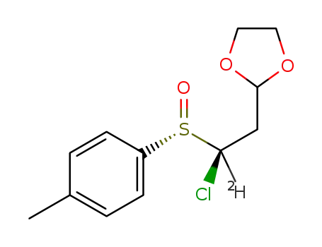 2-[(SS,2R)-2-chloro-2-deutero-2-(4-methylphenyl)sulfinylethyl]-1,3-dioxolane