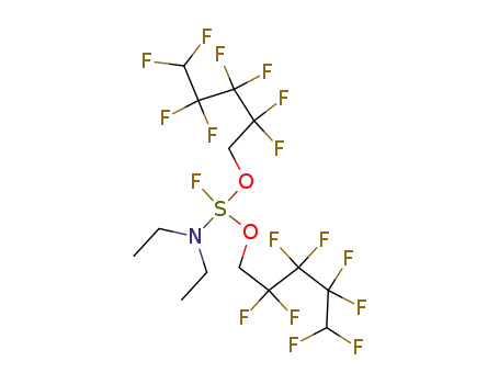 Molecular Structure of 80027-87-8 (bis(2,2,3,3,4,4,5,5-octafluoropentyloxy)diethylaminofluorosulfurane)