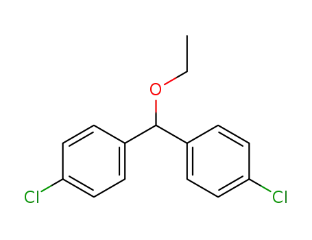 Molecular Structure of 57070-99-2 (Benzene,1,1'-(ethoxymethylene)bis[4-chloro-)