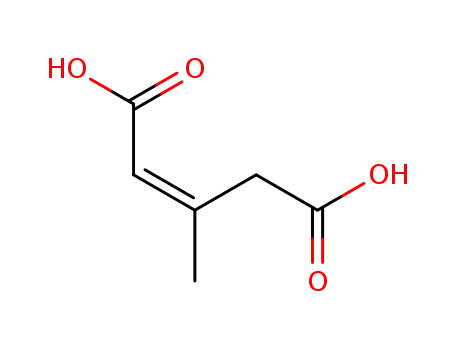 Molecular Structure of 15649-56-6 (3-methylpent-2-enedioic acid)