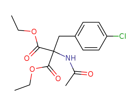 Molecular Structure of 6941-36-2 (diethyl (acetylamino)(4-chlorobenzyl)propanedioate)