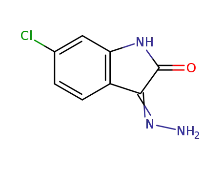 Molecular Structure of 879-32-3 (6-chloroisatin 3-hydrazone)