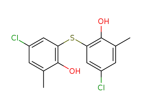 Molecular Structure of 4418-66-0 (6,6'-thiobis[4-chloro-o-cresol])