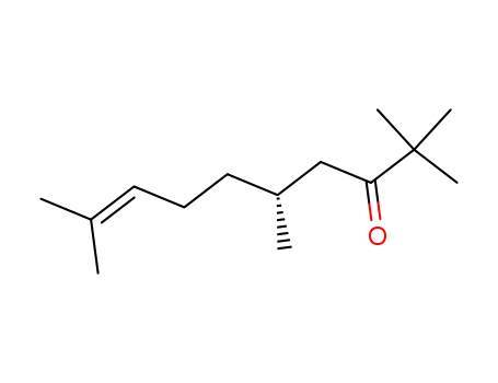 Molecular Structure of 125137-92-0 ((R)-2,2,5,9-Tetramethyldec-8-en-3-one)