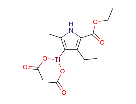 Molecular Structure of 131992-05-7 (ethyl 4-<bis(acetoxy)thallio>-3-ethyl-5-methylpyrrole-2-carboxylate)