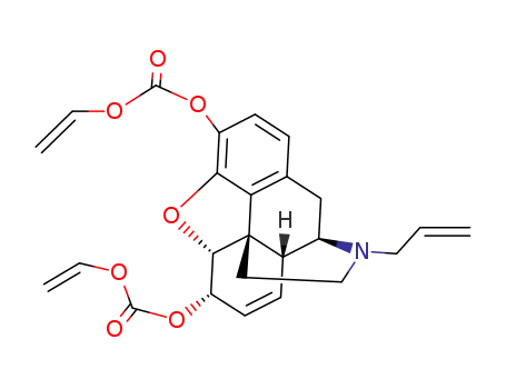Molecular Structure of 58229-59-7 (17-allyl-4,5α-epoxy-3,6α-bis-vinyloxycarbonyloxy-morphin-7-ene)