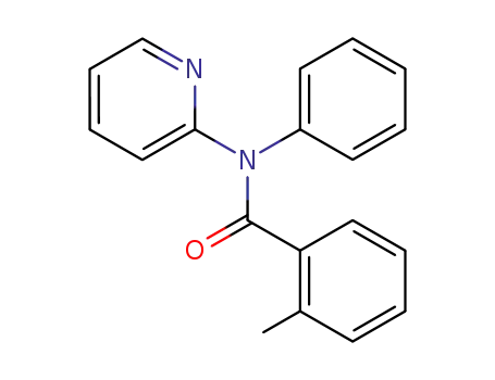 Molecular Structure of 87281-82-1 (2-Methyl-N-phenyl-N-pyridin-2-yl-benzamide)