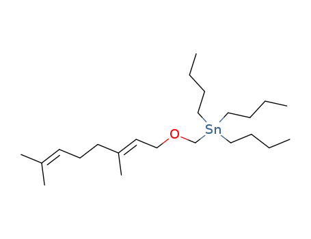 Tributyl-((E)-3,7-dimethyl-octa-2,6-dienyloxymethyl)-stannane