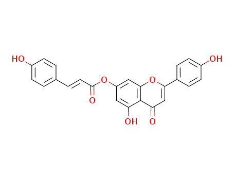 Molecular Structure of 126661-94-7 (apigenin 7-p-coumarate)