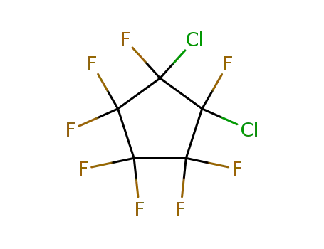 Molecular Structure of 376-75-0 (1,2-dichlorooctafluorocyclopentane)