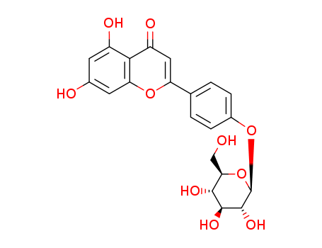 4H-1-Benzopyran-4-one,2-[4-(b-D-glucopyranosyloxy)phenyl]-5,7-dihydroxy-