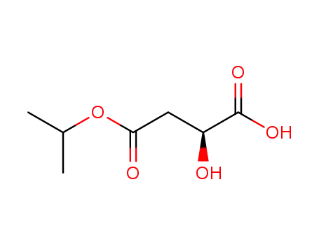 Molecular Structure of 514829-25-5 ((2S)-2-hydroxybutanedioic acid 4-isopropyl ester)
