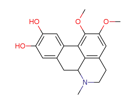 Molecular Structure of 149110-88-3 (5,6,6a,7-tetrahydro-1,2-dimethoxy-6-methyl-4H-dibenzo<de,g>quinoline-9,10-diol)