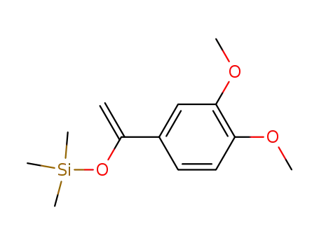 Molecular Structure of 79631-01-9 (Silane, [[1-(3,4-dimethoxyphenyl)ethenyl]oxy]trimethyl-)
