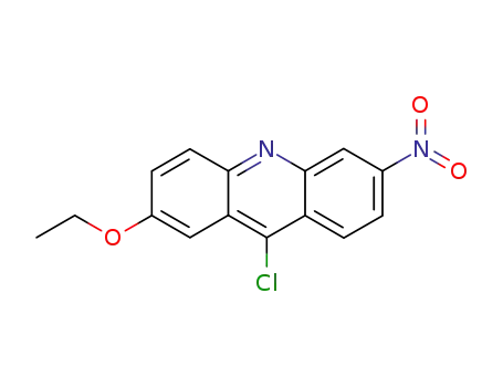Molecular Structure of 20304-69-2 (9-chloro-2-ethoxy-6-nitro-acridine)