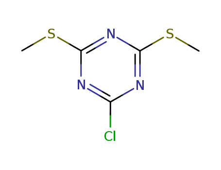 1,3,5-Triazine,2-chloro-4,6-bis(methylthio)- cas  4407-40-3