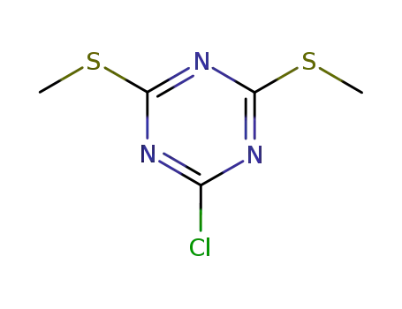 Molecular Structure of 4407-40-3 (6-chloro-2,4-bis(methylthio)-1,3,5-triazine)
