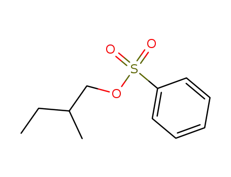 Molecular Structure of 778-30-3 (Benzenesulfonic acid, 2-Methylbutyl ester)