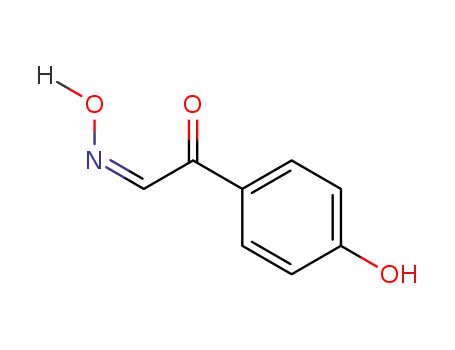 Molecular Structure of 76457-44-8 (anti-2-(p-Hydroxyphenyl)glyoxal-1-oxim)